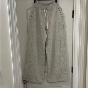 lululemon athletica Gray Flare Pants on grey